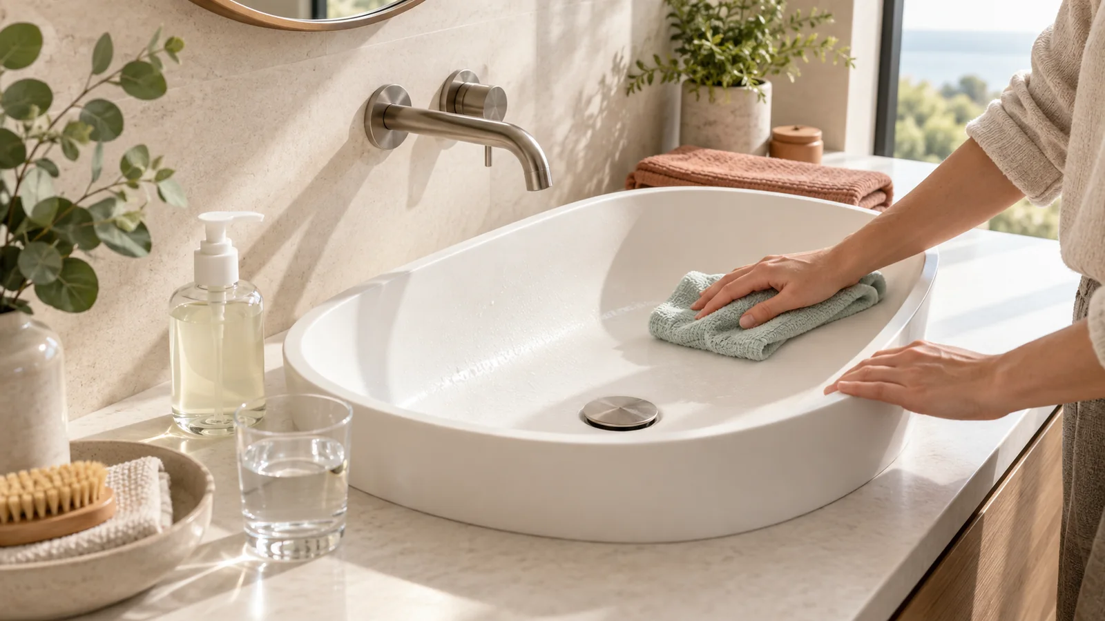 How to Clean and Maintain a Solid Surface Wash Basin