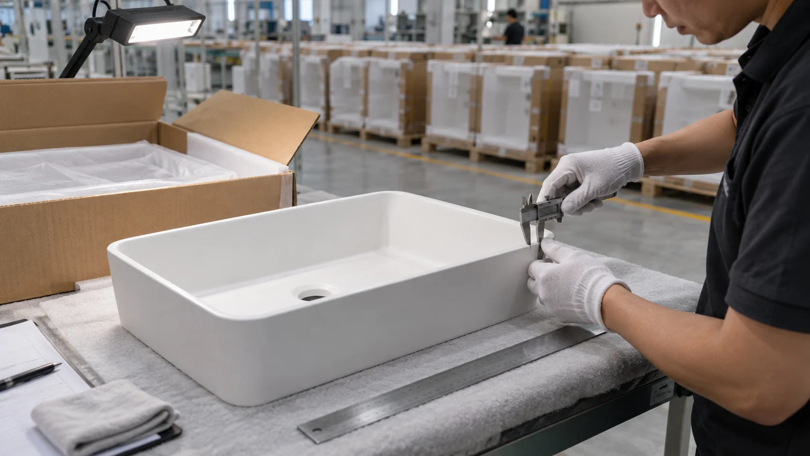 Pre-Shipment Inspection Checklist for Solid Surface Basin Orders