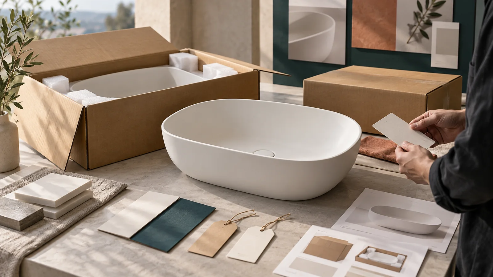 Private Label Solid Surface Basins: OEM Branding and Packaging Guide