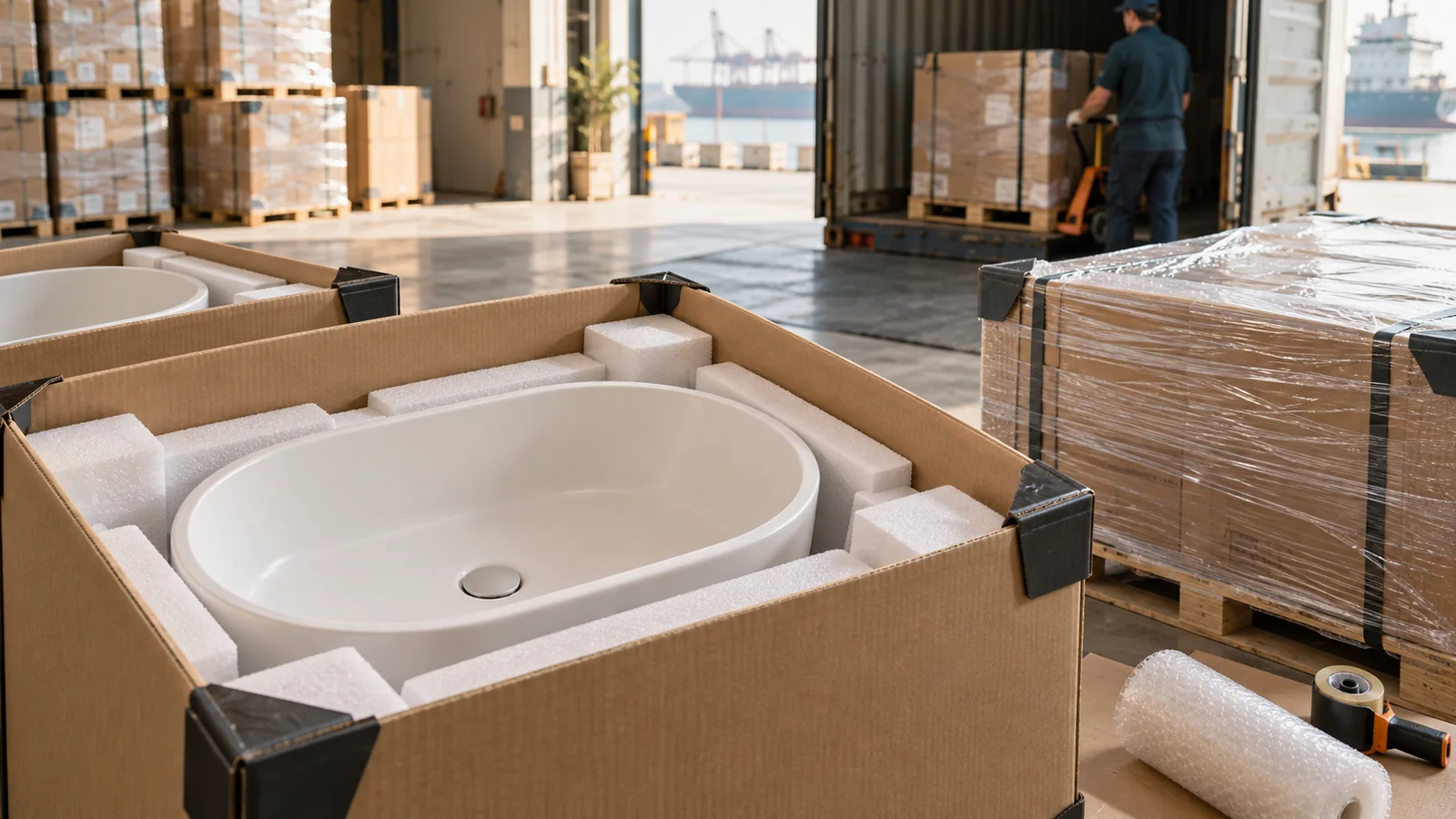 How to Reduce Damage Risk When Shipping Solid Surface Basins Overseas
