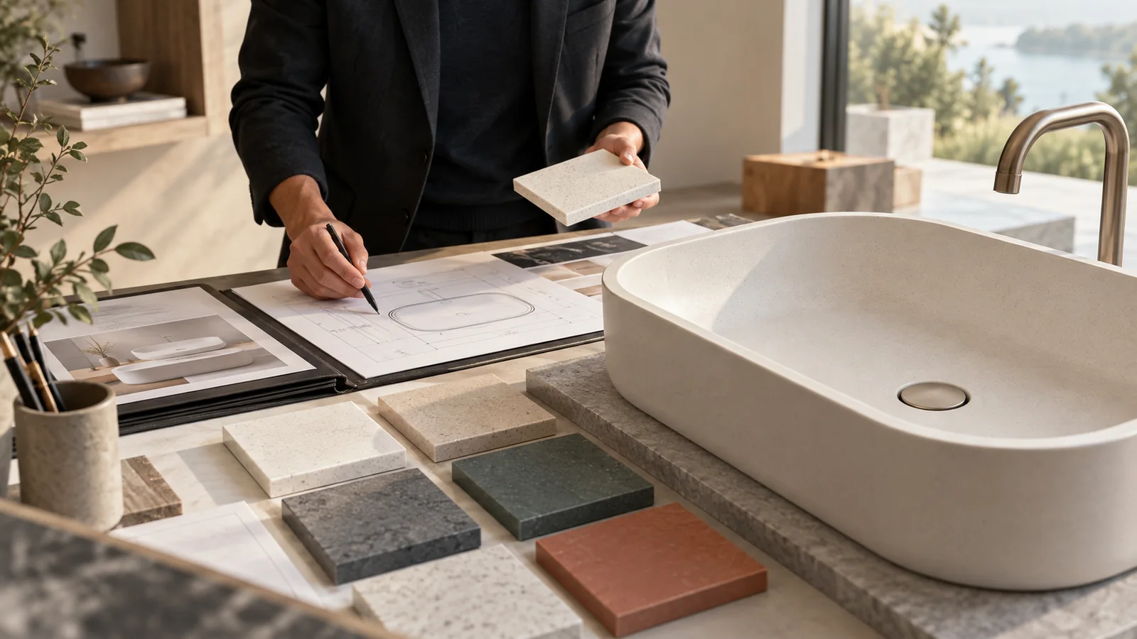 When Should You Request Corian Material for a Custom Sink Project?
