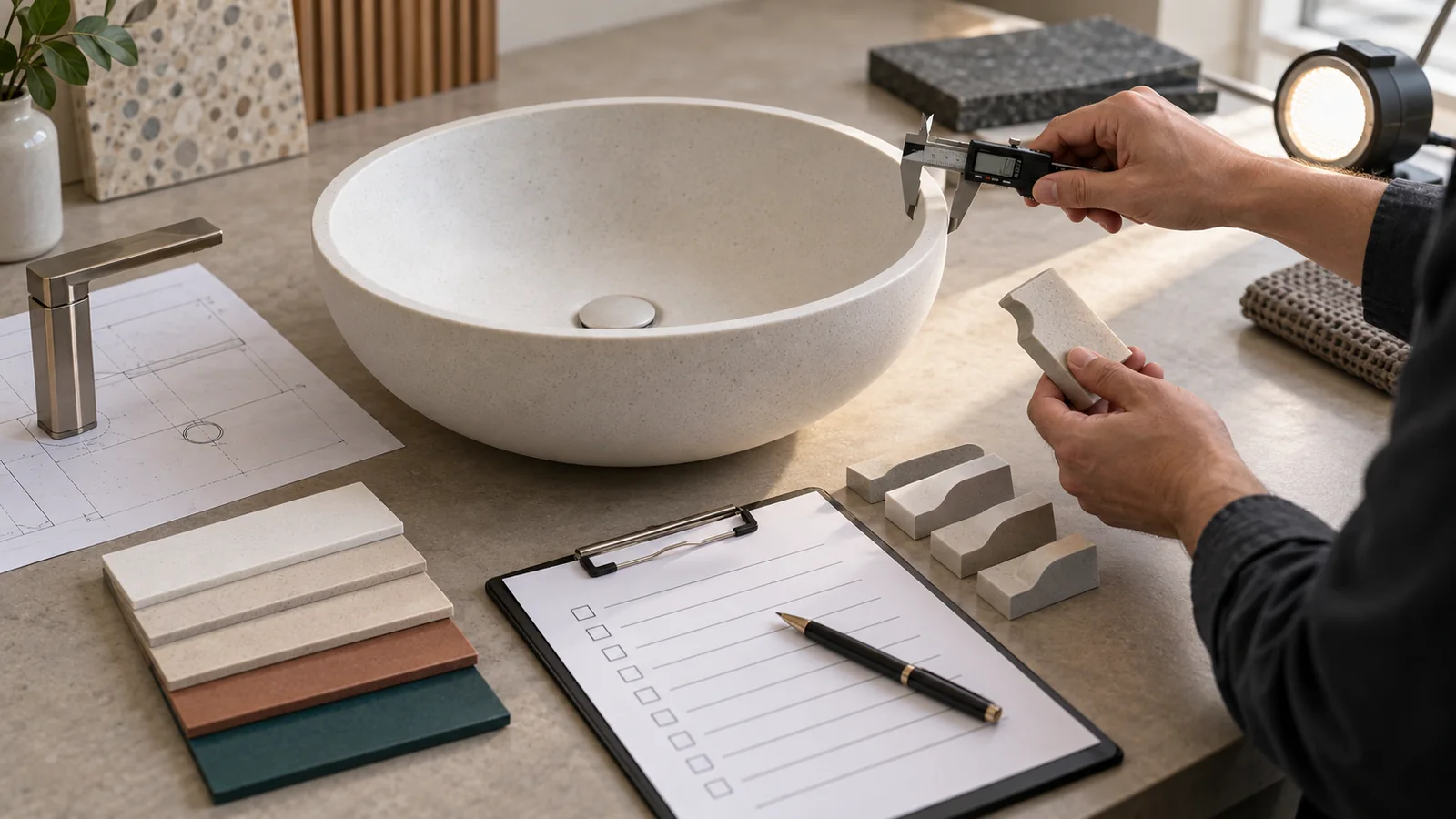 Sample Approval Checklist for Custom Solid Surface Basin Projects