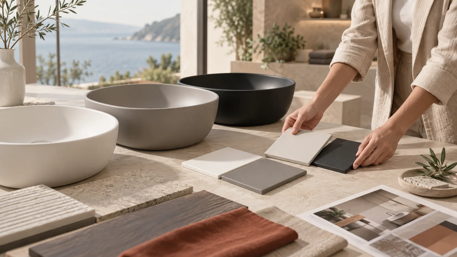 Choosing Colors and Finishes for Solid Surface Bathroom Basins