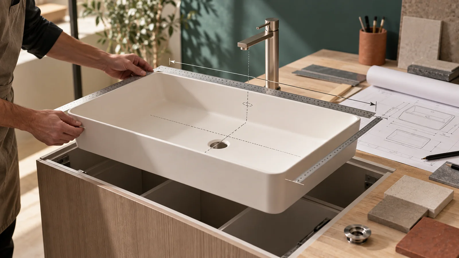 Solid Surface Basin Size Guide for Bathroom Vanity Manufacturers