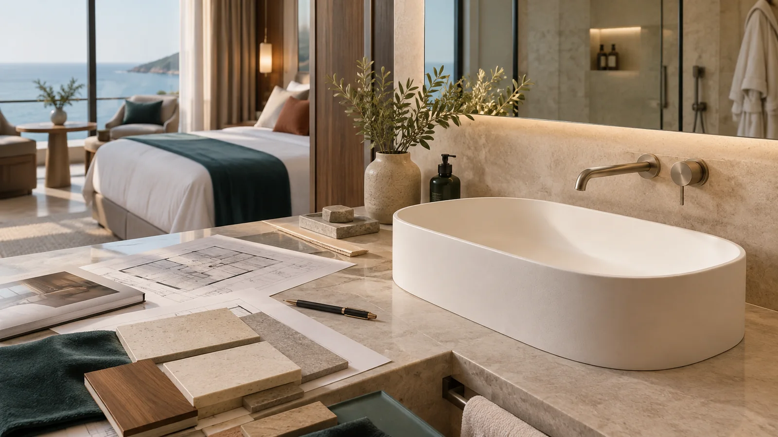Solid Surface Basins for Hotel Bathroom Projects: What to Consider