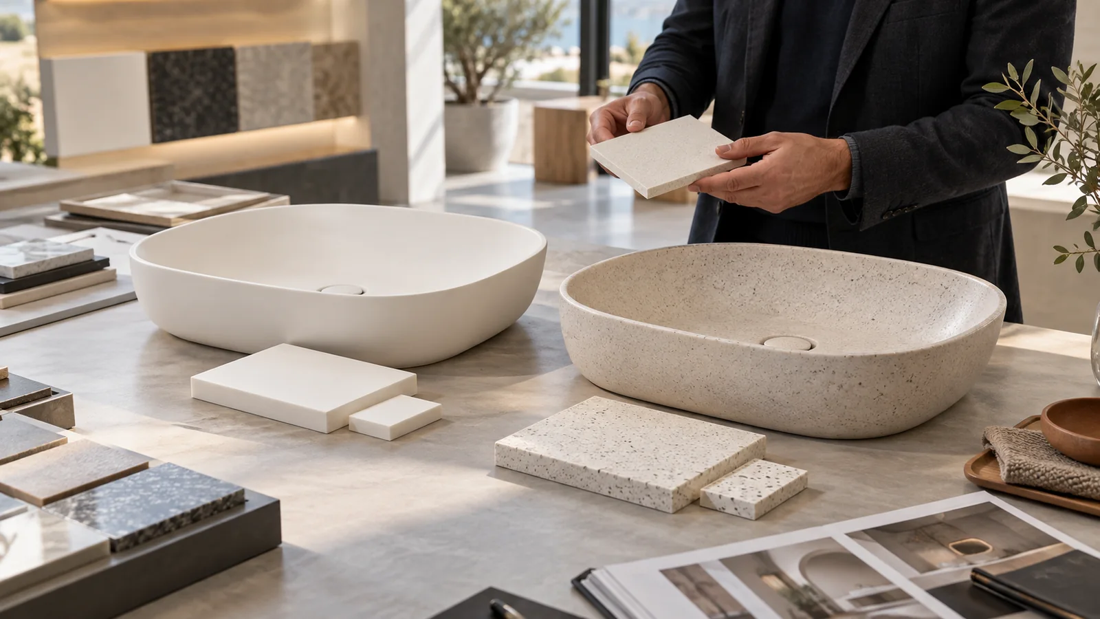 Solid Surface vs Corian Sinks: What B2B Buyers Should Know